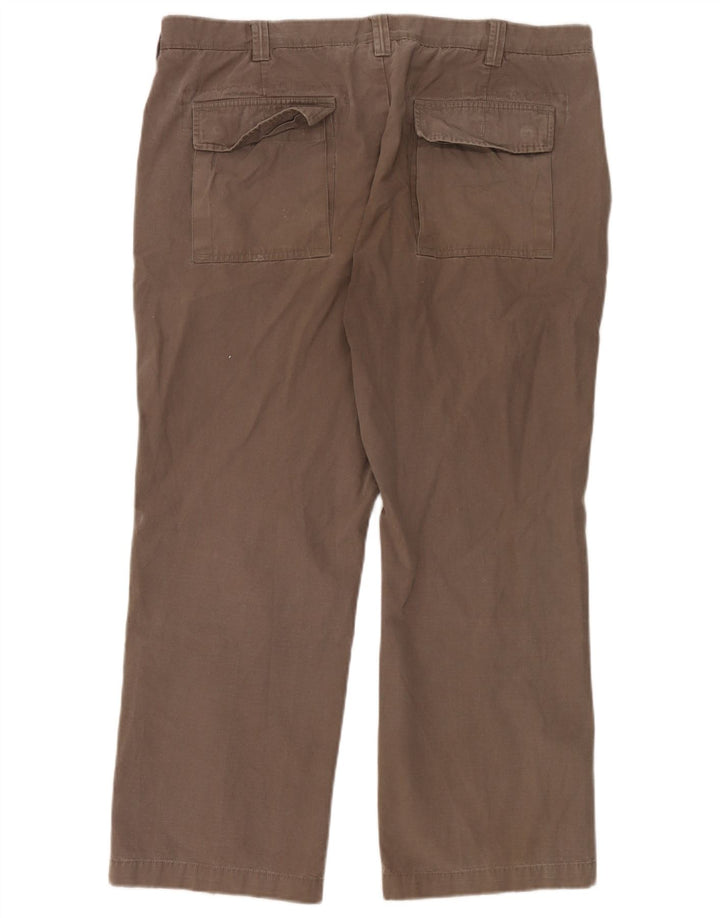 Marks & Spencer Mens Blue Harbour Straight Chino Trousers W40 L27 Grey