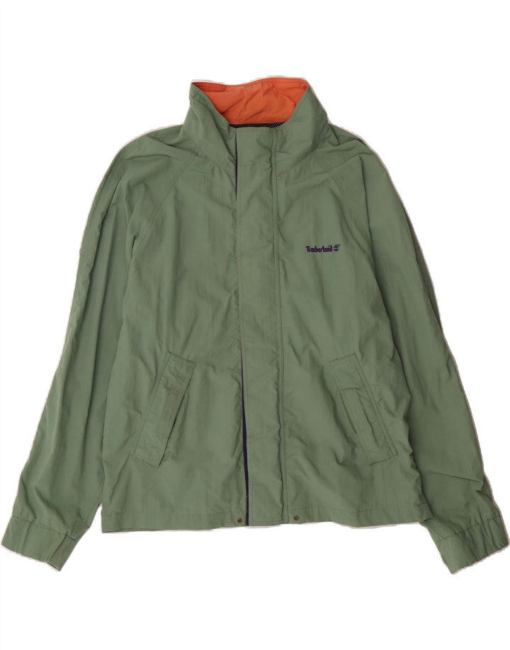 TIMBERLAND Mens Rain Jacket UK 40 Large Green Nylon Vintage Timberland and Second-Hand Timberland from Messina Hembry 
