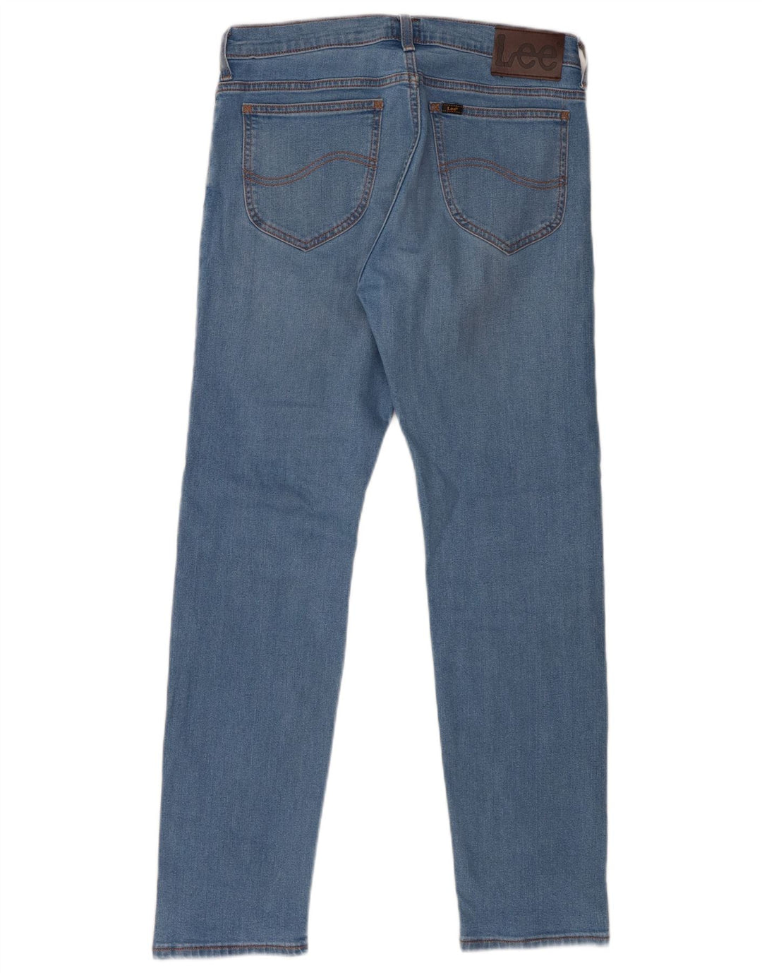 LEE Mens Rider Slim Jeans W31 L32 Azul Algodão