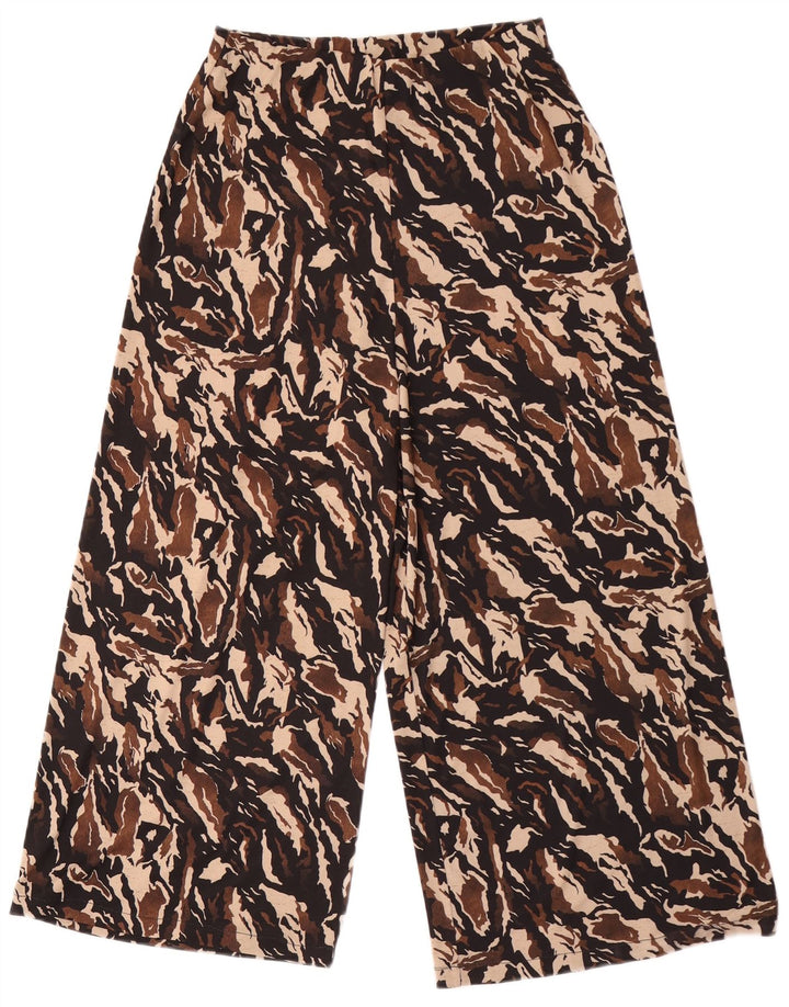 Zara Womens Capri Tracksuit Trousers UK 8 Small Multicoloured Camouflage
