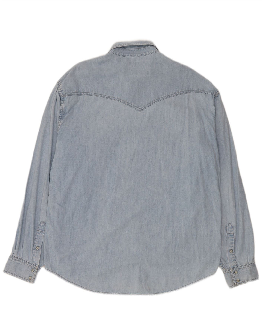 Wrangler Herren Jeanshemd XL, blaue Baumwolle