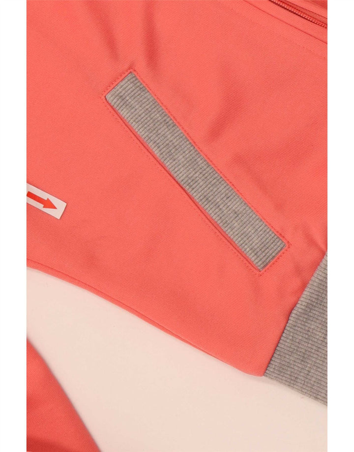 Hummel Womens Graphic Tracksuit Top Jacket UK 10 Small Pink Colourblock