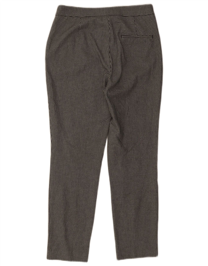 Zara Pantalon court slim pour femme Small W26 L26 Pied-de-poule noir