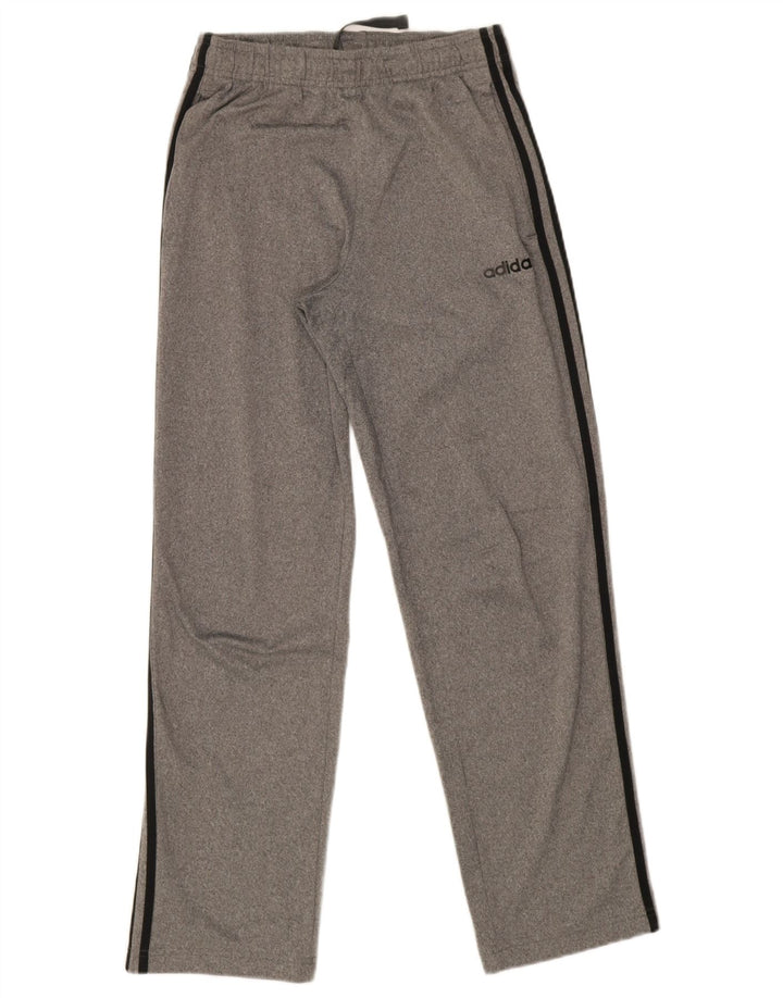 Męskie spodnie dresowe Adidas, małe, szare, poliestrowe