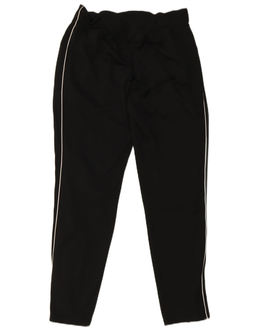Nike Womens Dri Fit Tracksuit Trousers UK 12 Medium Black Striped