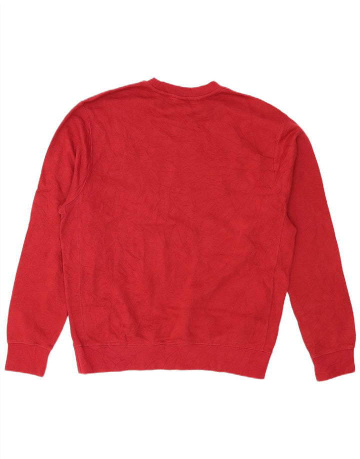 Nike sweatshirt til mænd, medium rød bomuld