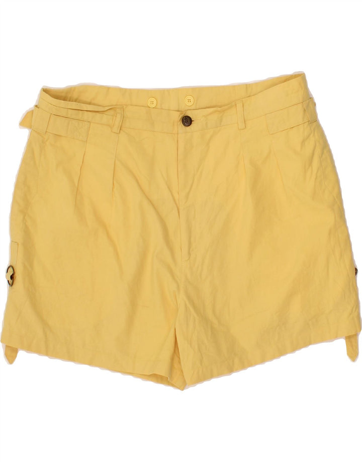VINTAGE Womens Casual Shorts W36 XL Yellow Vintage Vintage and Second-Hand Vintage from Messina Hembry 