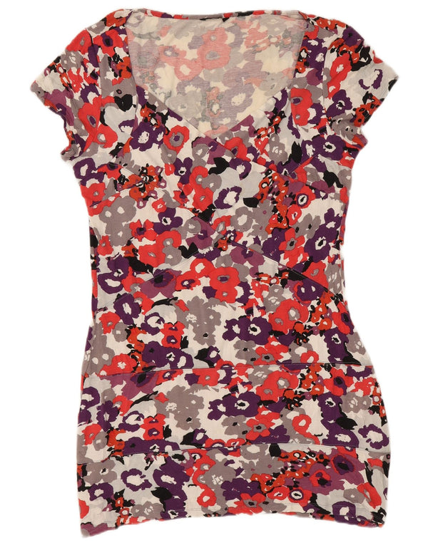 M&Co Womens Sheath Dress UK 16 Large Multicoloured Floral Viscose