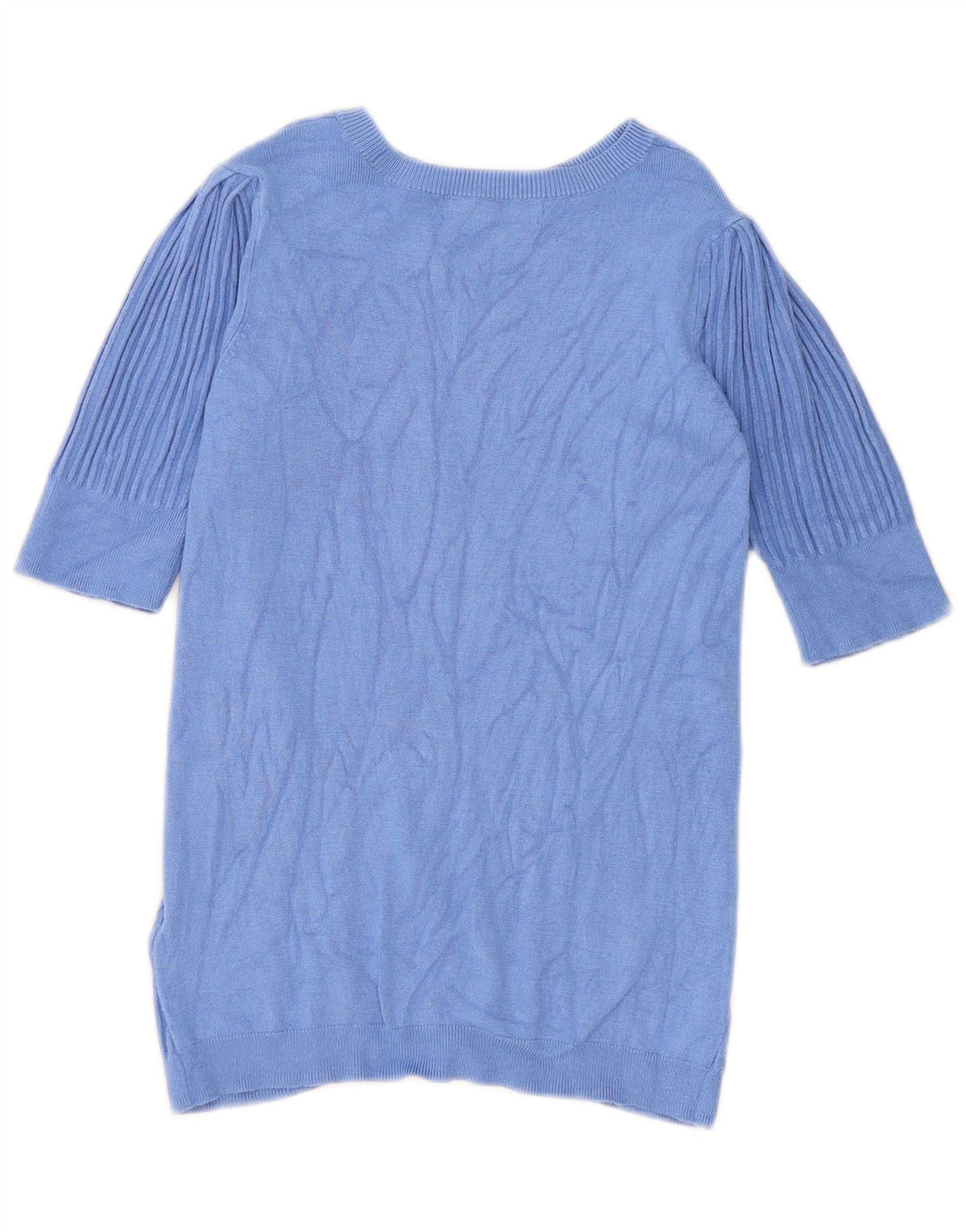 Marks & Spencer Womens Boat Neck Jumper Sweater UK 8 Small Blue