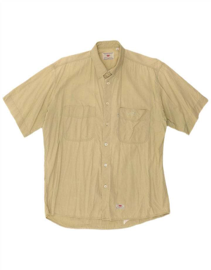 Levi's Herren Kurzarmhemd Large Grün