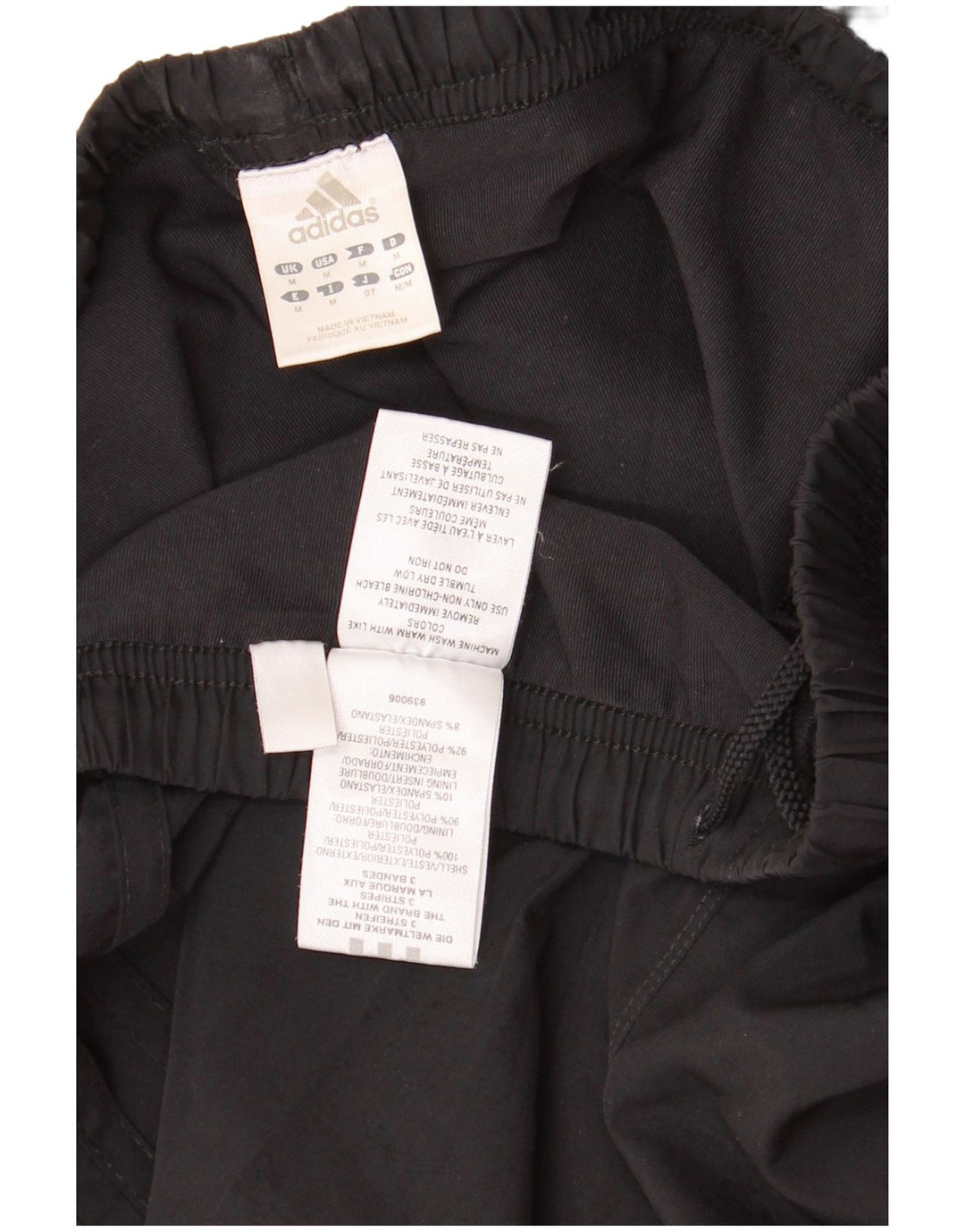 Adidas Womens Sport Shorts UK 12 Medium Black Polyester