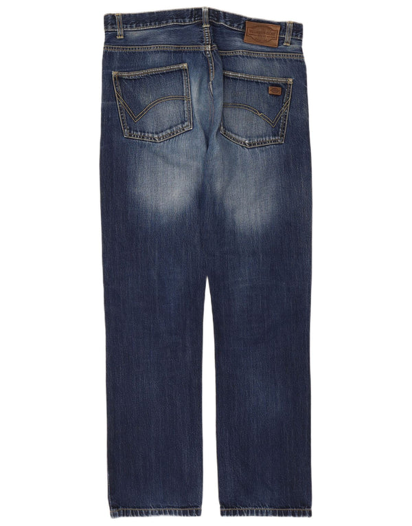 Dickies Mens Straight Jeans W33 L34 Blue Cotton