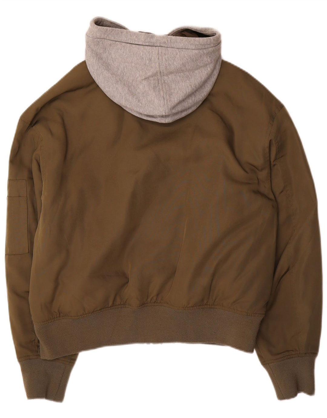 Vans Chaqueta bomber con capucha para hombre UK 36 Small Caqui Colorblock Poliéster