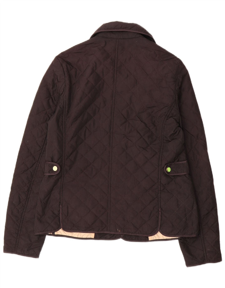 Zara Womens Quilted Jacket UK 14 Large Brown