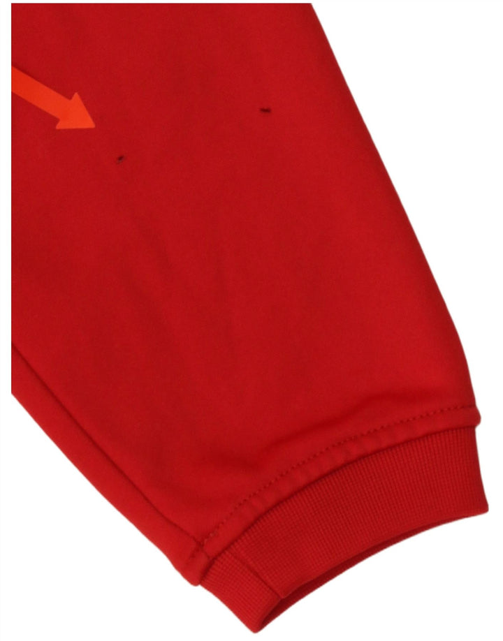 Asics Boys Graphic Sweatshirt Jumper 11-12 Years Red Polyester