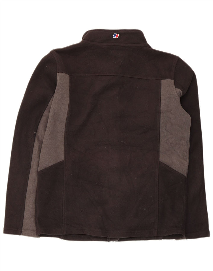 Berghaus Boys Fleece Jacket 12-13 Years Black Colourblock Polyester