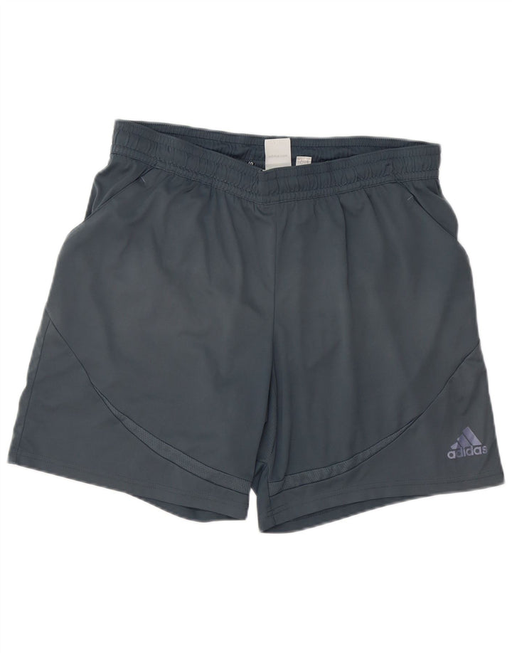 Adidas Mens Clima 365 Sport Shorts Large Navy Blue Polyester