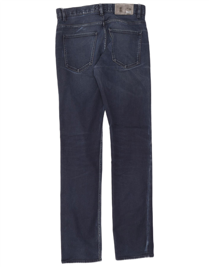 Hugo Boss Mens Slim Jeans W30 L32 Blue Cotton