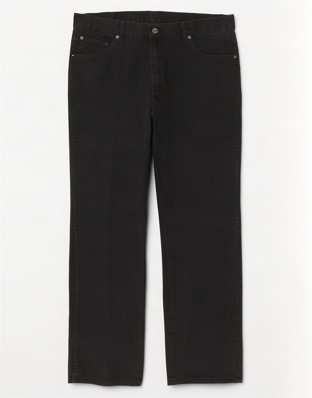 Wrangler Mens Regular Fit Straight Jeans W40 L32 Black Cotton