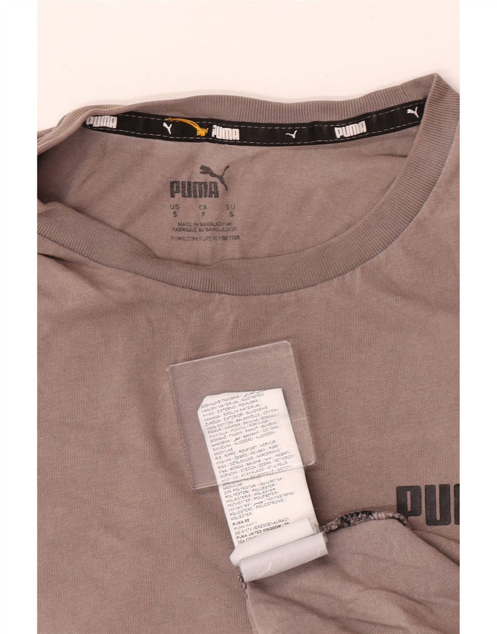 Puma herre T-shirt top lille grå bomuld