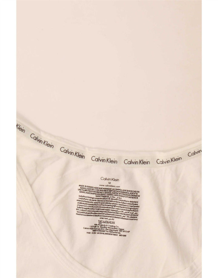 Calvin Klein Mens Vest Top Medium White Cotton