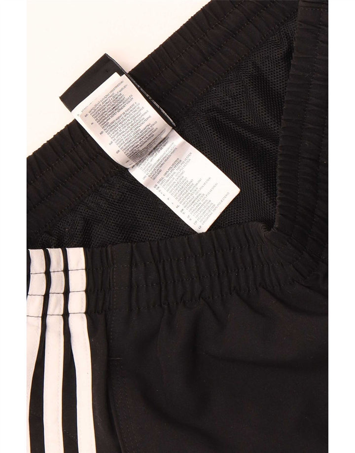 Pantaloncini sportivi Adidas Climalite da uomo piccoli in poliestere nero