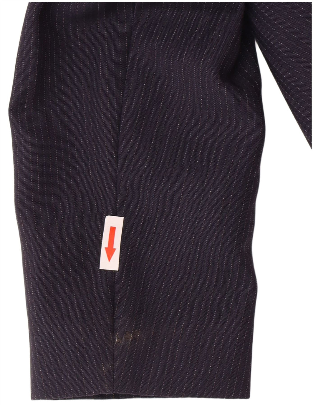 Jachetă vintage pentru femei cu 1 nasture IT 46, mare, bleumarin, cu dungi
