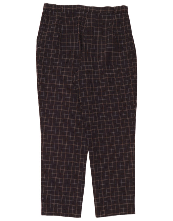 Marks & Spencer Chinobukser til kvinder UK 14 Large W32 L28 Marineblå ternet