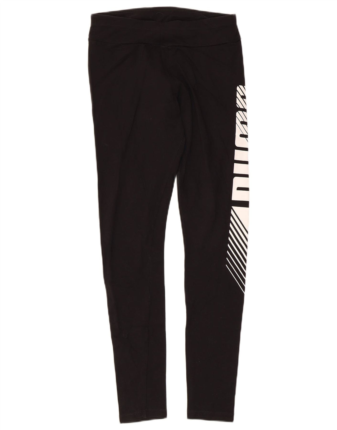 PUMA Womens Graphic Leggings UK 10 Small  Black
