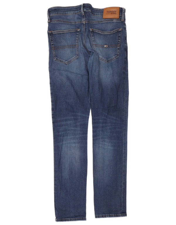 Tommy Hilfiger Mens Slim Jeans W32 L32 Blue Cotton