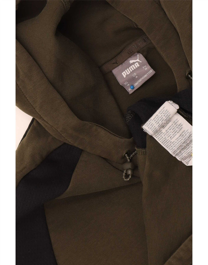 Puma Herre hættetrøje Jumper Medium Grøn Colourblock Bomuld