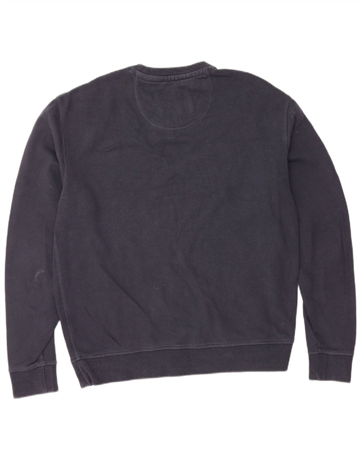 JACK WILLS Mens Sweatshirt Jumper Large Navy Blue Cotton