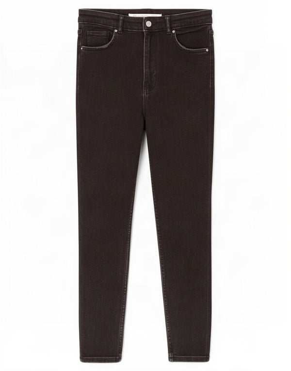 Zara Damen Trafaluc Crop Skinny Jeans EU 40 Medium W30 L26 Schwarz