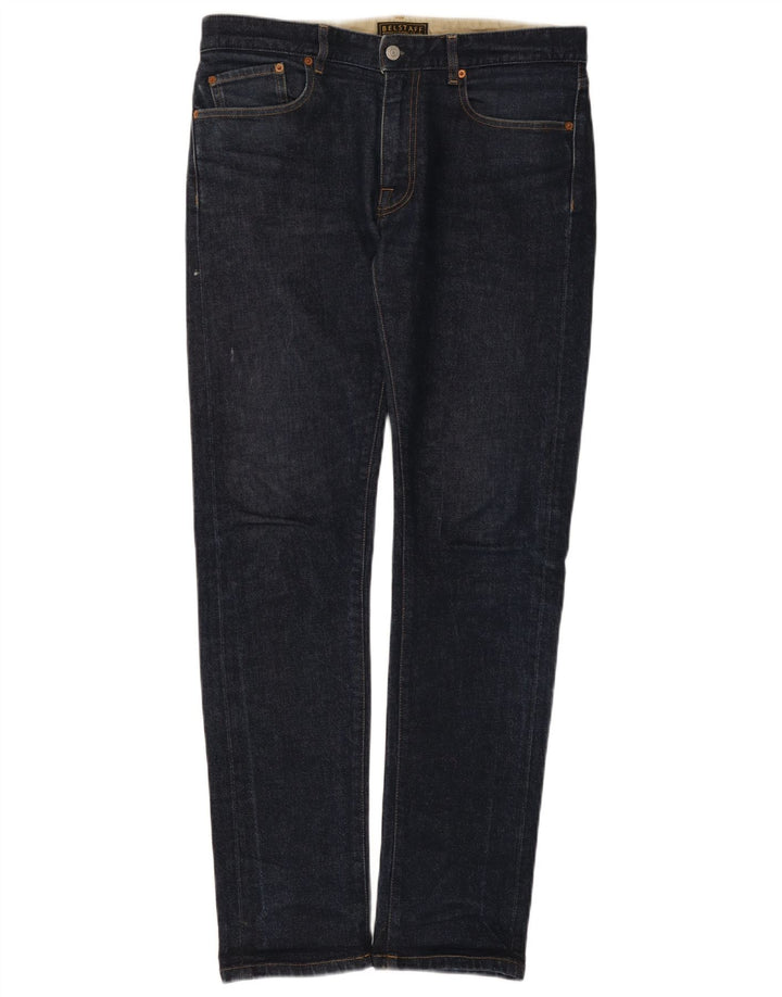 Belstaff Mens Slim Jeans W31 L32 Navy Blue Cotton