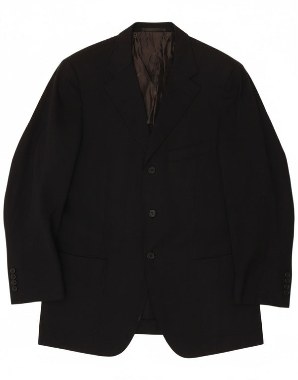 FENDI Mens 3 Button Blazer Jacket IT 54 2XL Navy Blue