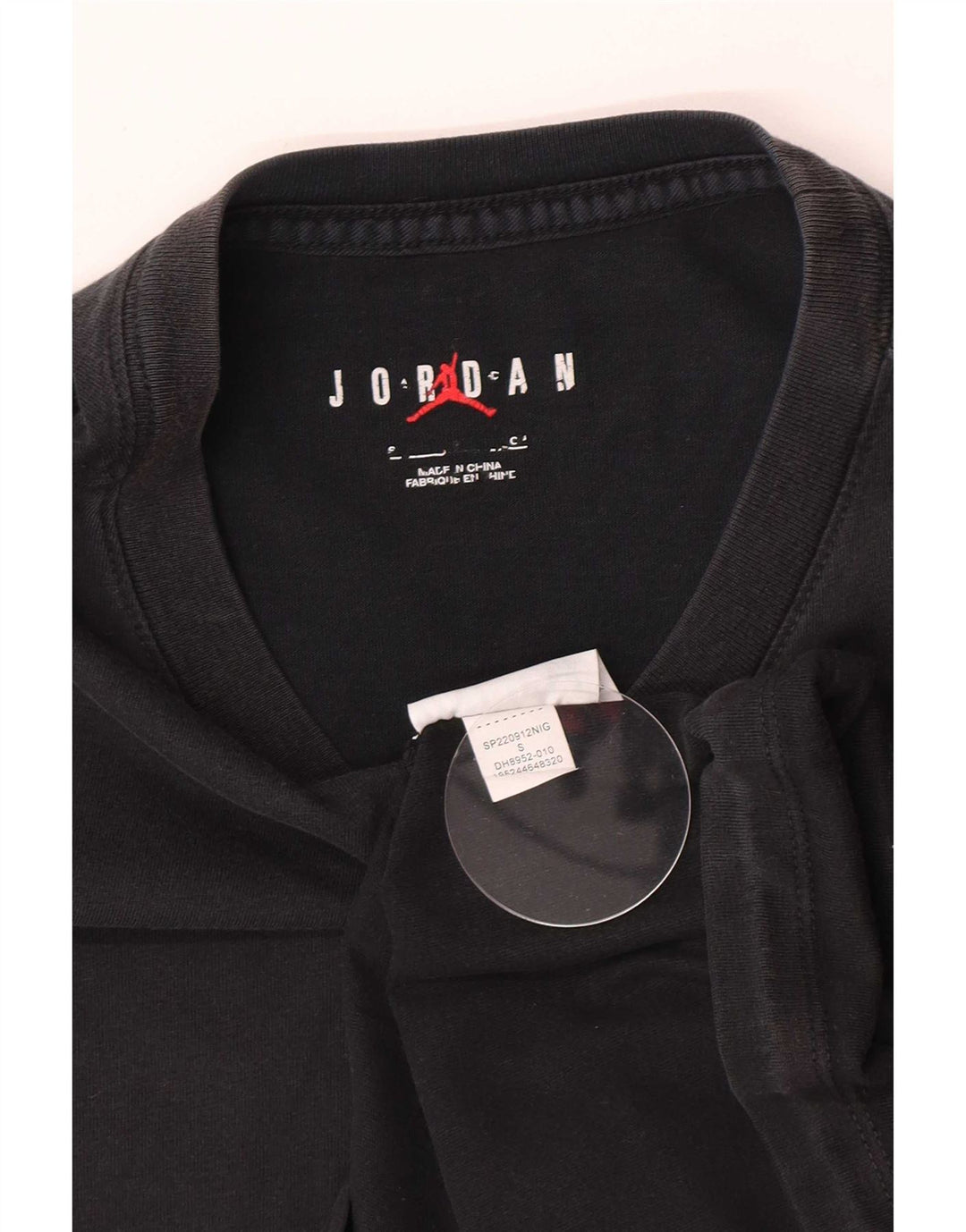 Jordan Mens Graphic T-Shirt Top Small Black Cotton