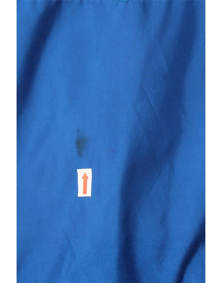 DUBIN Mens Hooded Raincoat IT 54 2XL Blue Colourblock Polyester Vintage Dubin and Second-Hand Dubin from Messina Hembry 