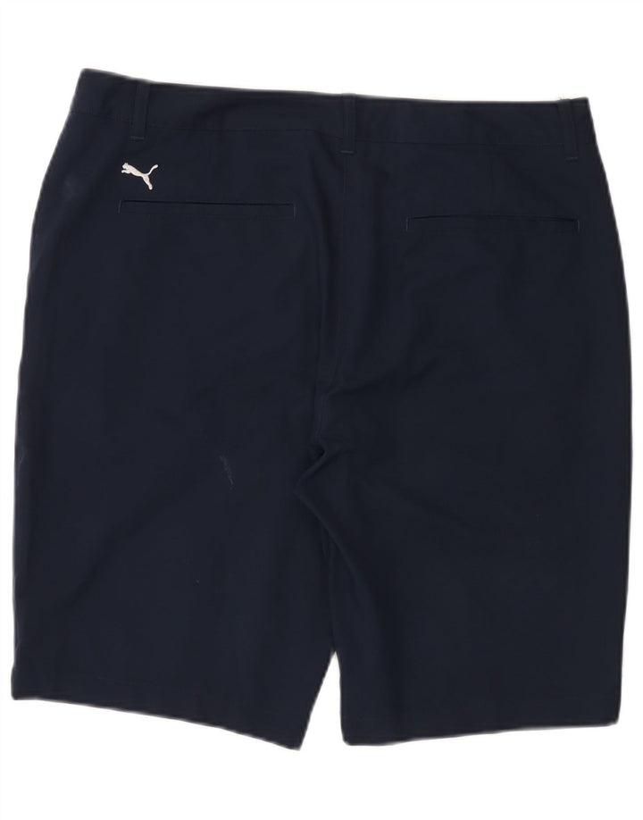 Puma Mens Chino Shorts W34 Large Navy Blue Polyester