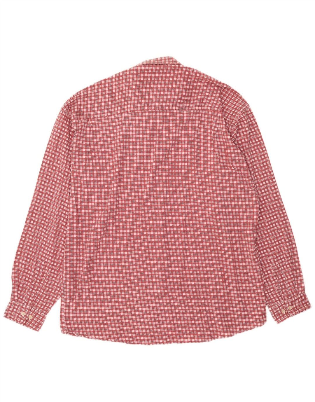 Lerros Herre flannelskjorte 2XL rød ternet bomuld