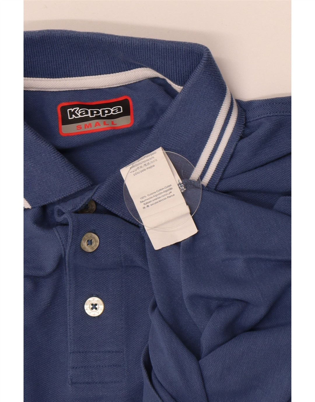Polo Kappa Uomo Small Blu Cotone