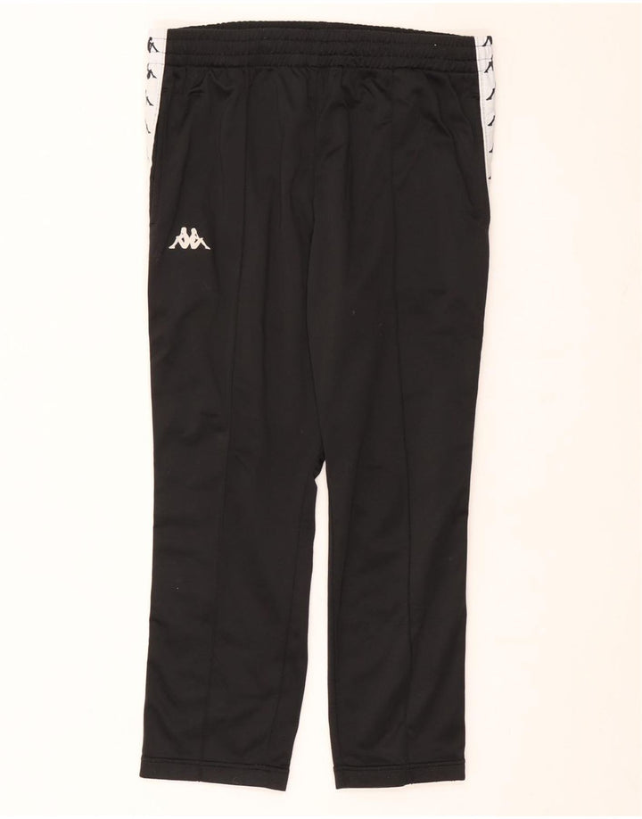 Kappa Mens Graphic Tracksuit Trousers Medium  Black Colourblock Polyester