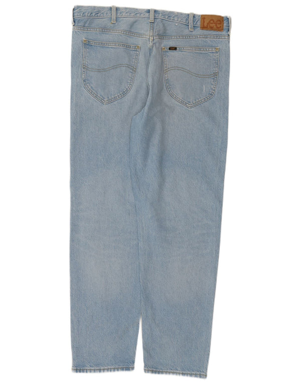 Lee Mens Oscar Tapered Jeans W36 L32 Blå Bomuld