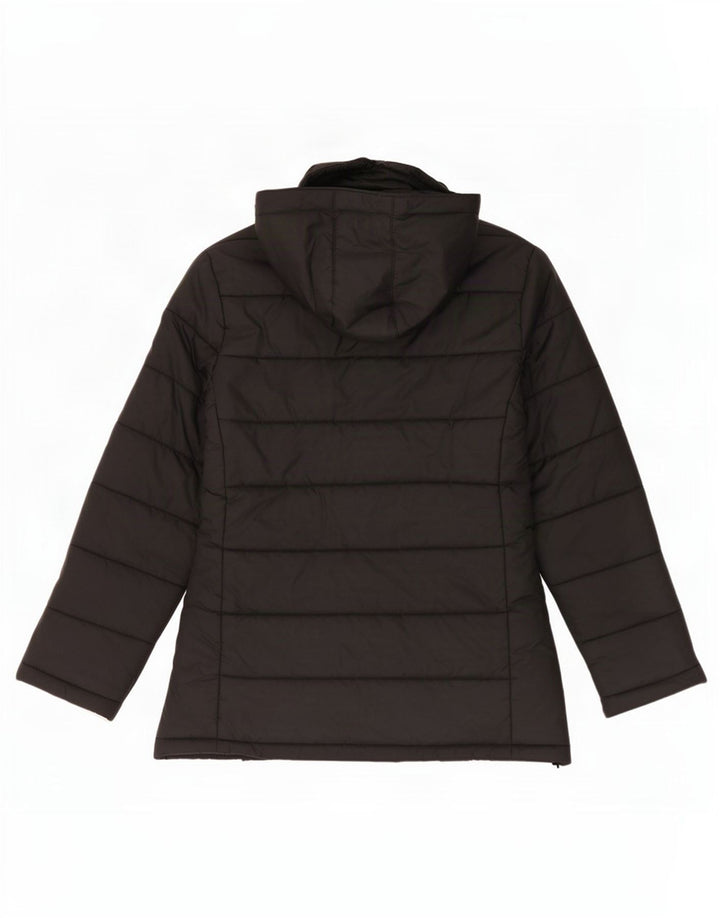 Zara Damen-Jacke mit Kapuze, gepolstert, UK 14, Mittelschwarzes Nylon