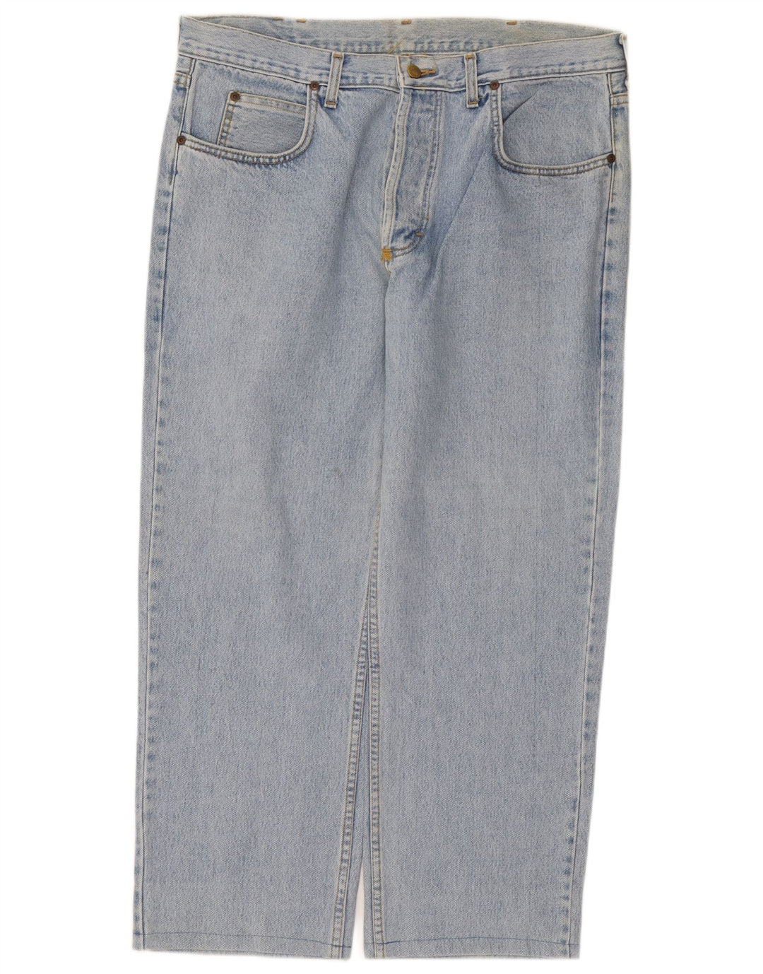 Lee Mens Chicago Straight Jeans W38 L27 Blue Cotton
