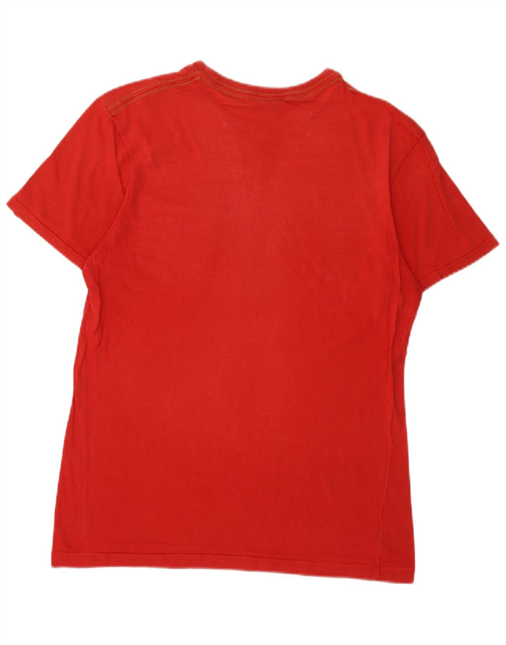 Levi's Womens Graphic T-Shirt Top UK 14 Medium Red Cotton