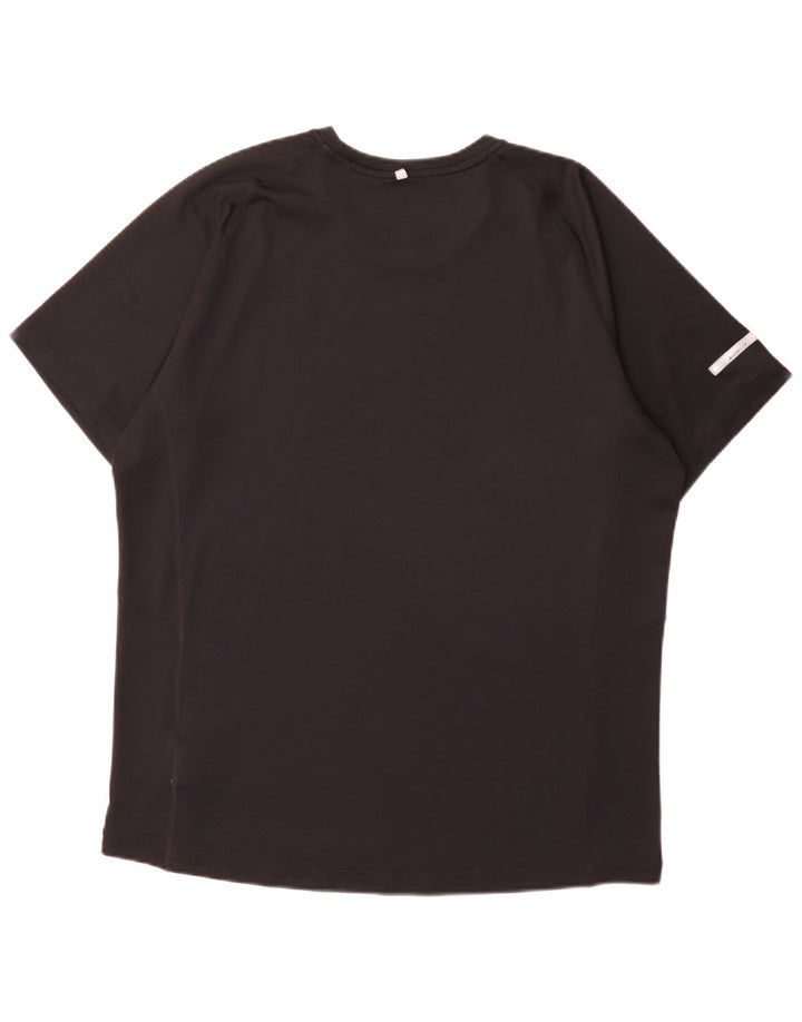 Męski T-shirt Nike Dri Fit, duży, czarny, poliestrowy