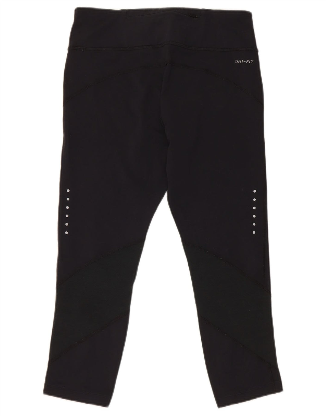 Nike Womens Dri Fit Capri Leggings UK 12 Medium  Black Nylon