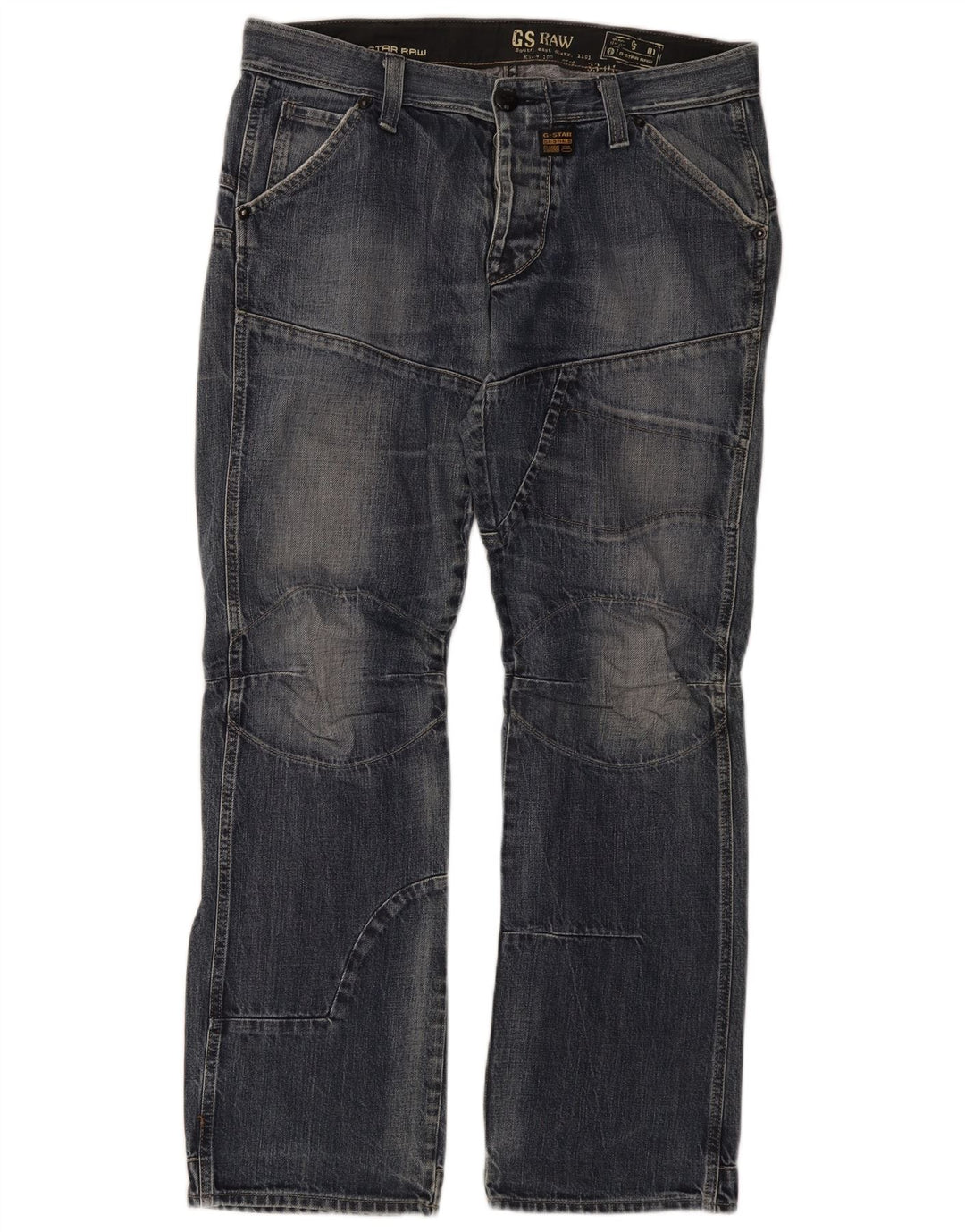 Jeans G-Star da uomo 3301 Bootcut W36 L34 cotone blu