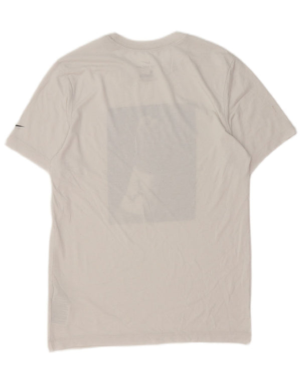 Nike Mens Dri Fit Graphic T-Shirt Top Small White Cotton