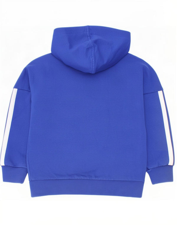 Felpa con cappuccio da ragazzo Adidas 2-3 anni in cotone blu